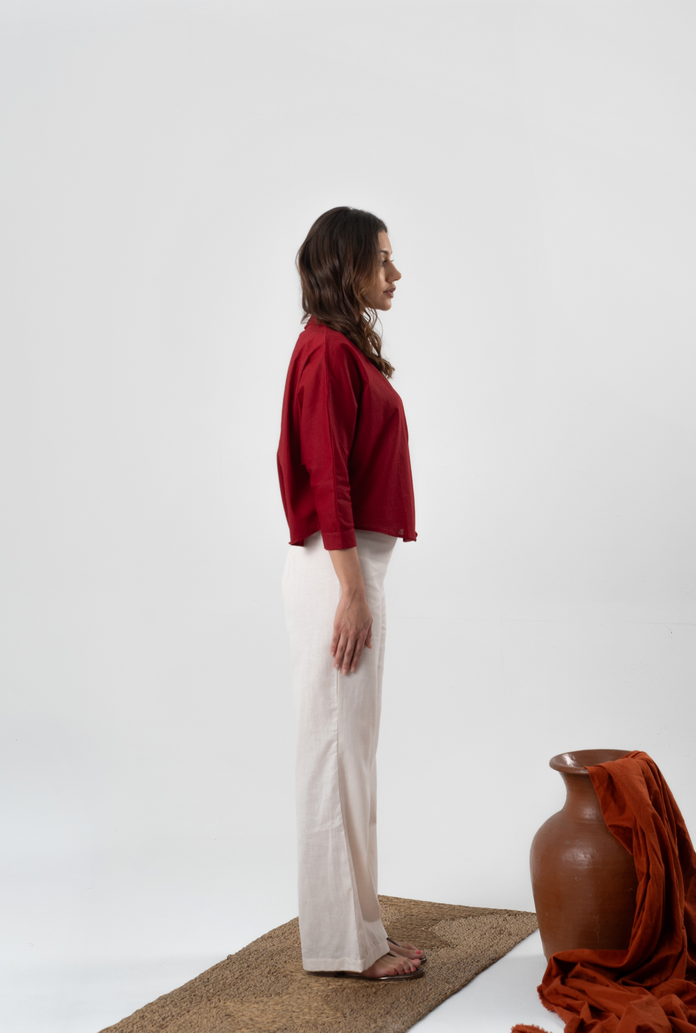 Siena Linen Pant in Beige