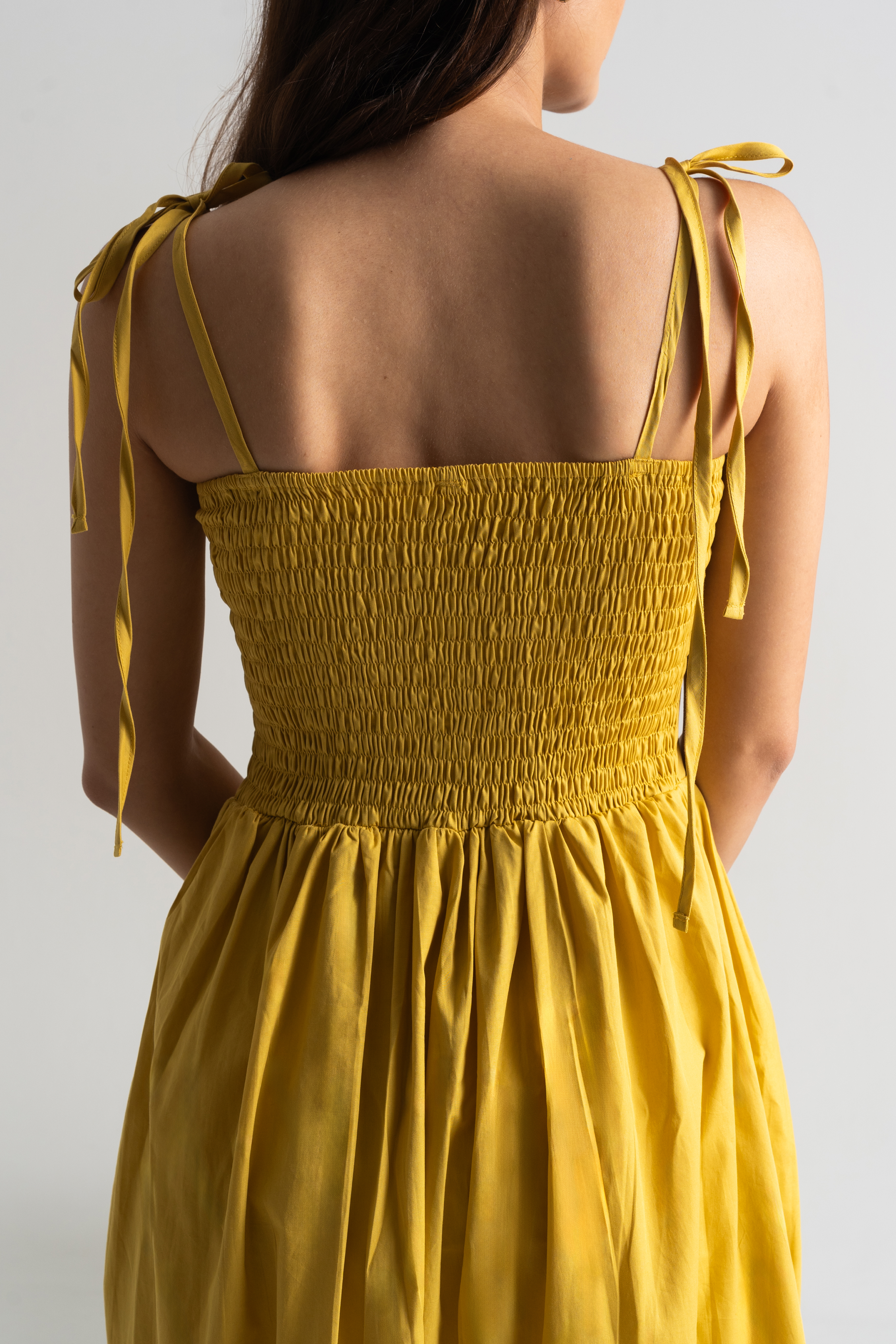 Limoncello Tie Dress in Lime
