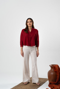 Siena Linen Pant in Beige