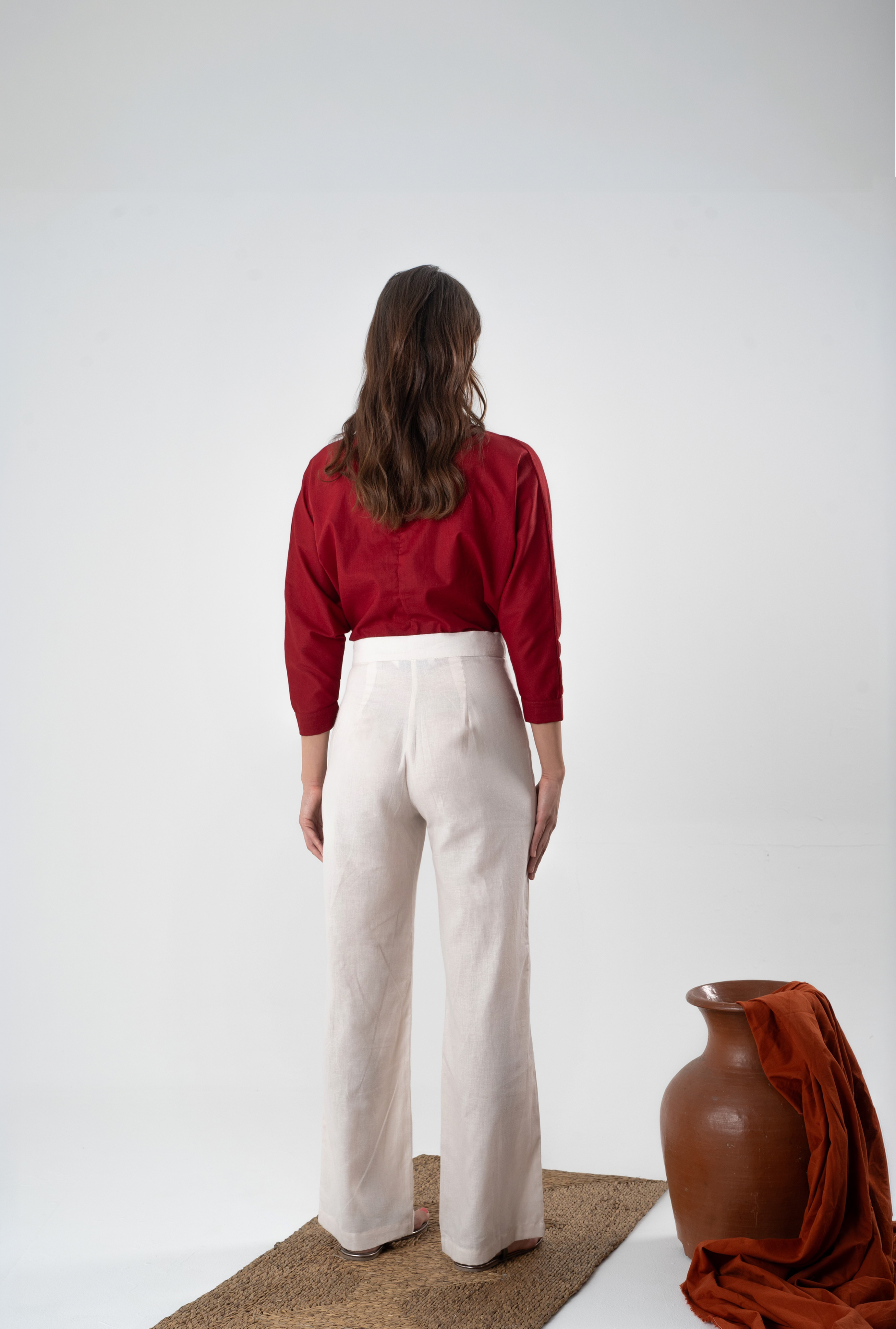 Siena Linen Pant in Beige
