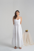 Limoncello Tie Dress in White