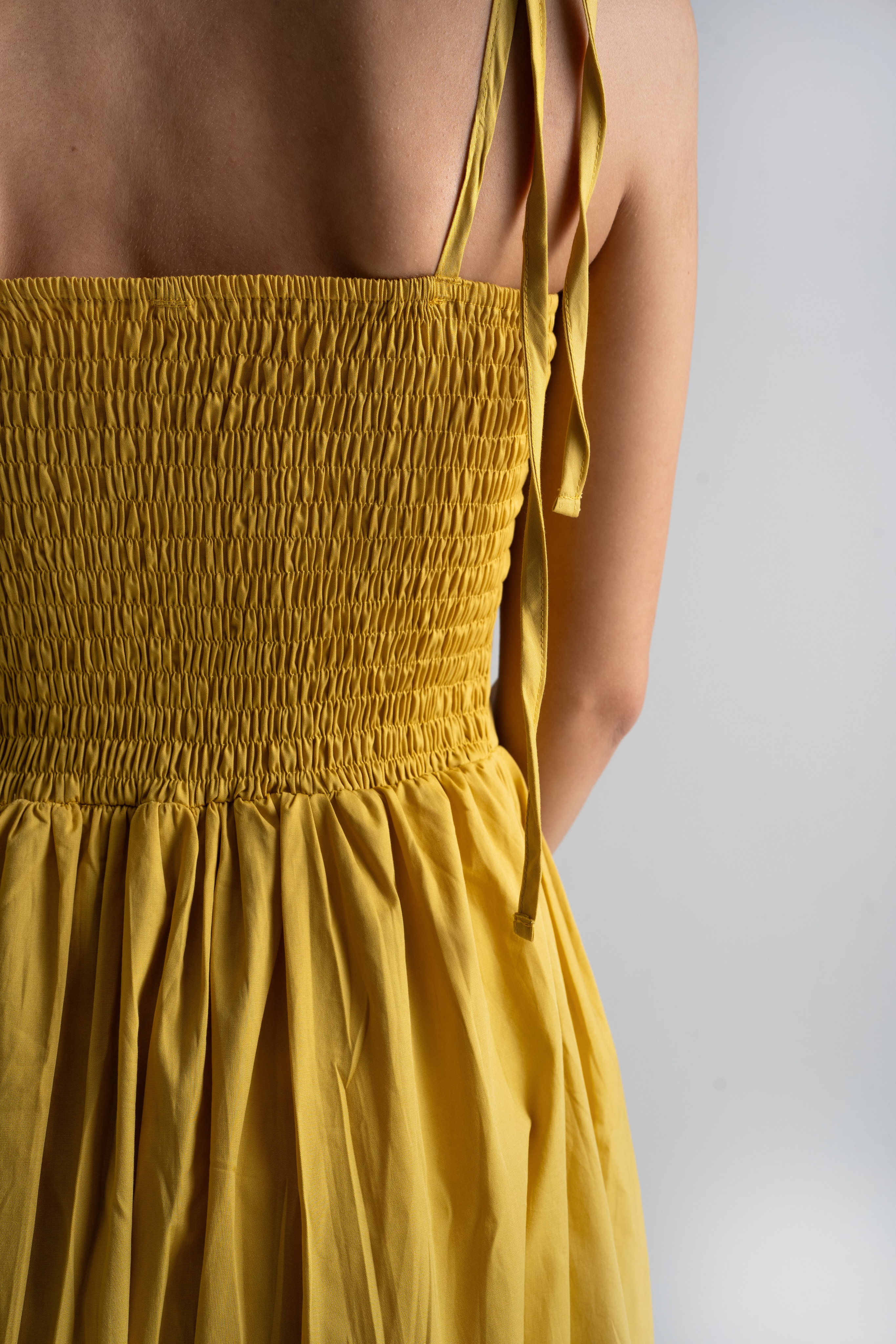 Limoncello Tie Dress in Lime