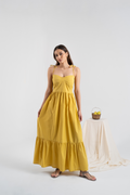 Limoncello Tie Dress in Lime